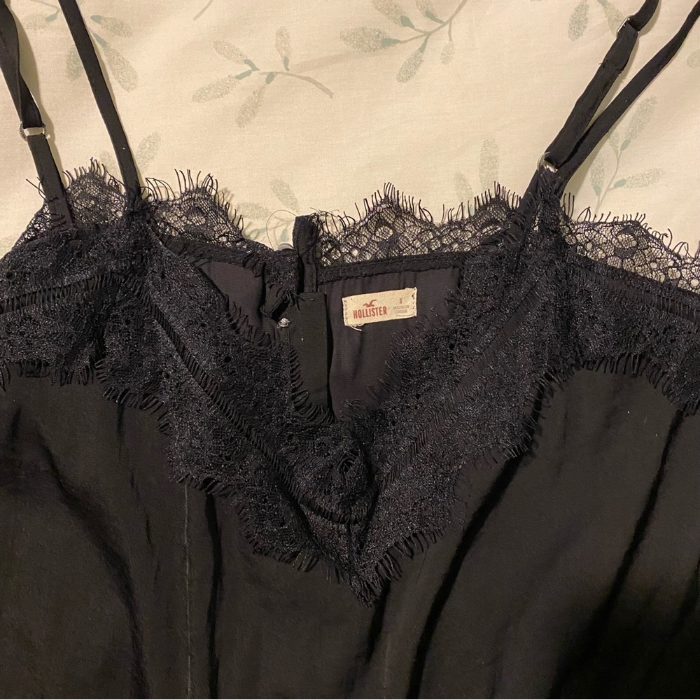black satin tank top - Picture 3 of 6